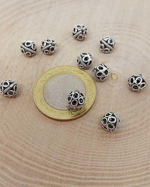 925 Ayar Gümüş Boncuk Ara Malzeme 7mm/2 adet (45616) - Image 1