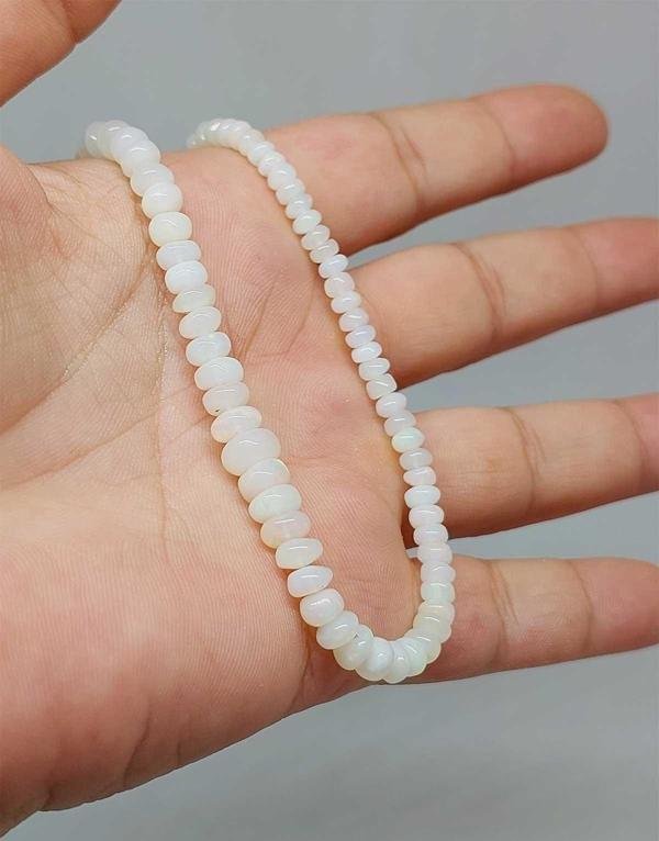 Avustralya Opal Taşı Kolye Yansımalı Renkler 43 Karat Çelik Kapama (51276) - Image 1