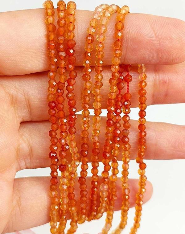 Bileklik Boy Akik Taşı Dizi 2.5mm (45462) Yarım Dizi (17CM UZUNLUĞUNDADIR) - Image 1