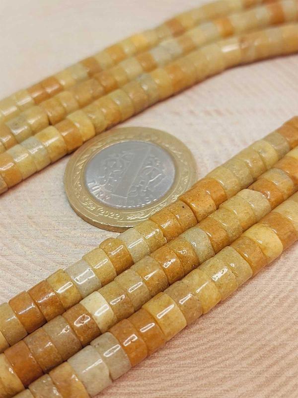 Bileklik Boy Akik Taşı Şekilli 3x6mm Yarım Dizi (49352) (18CM UZUNLUĞUNDADIR) - Image 1