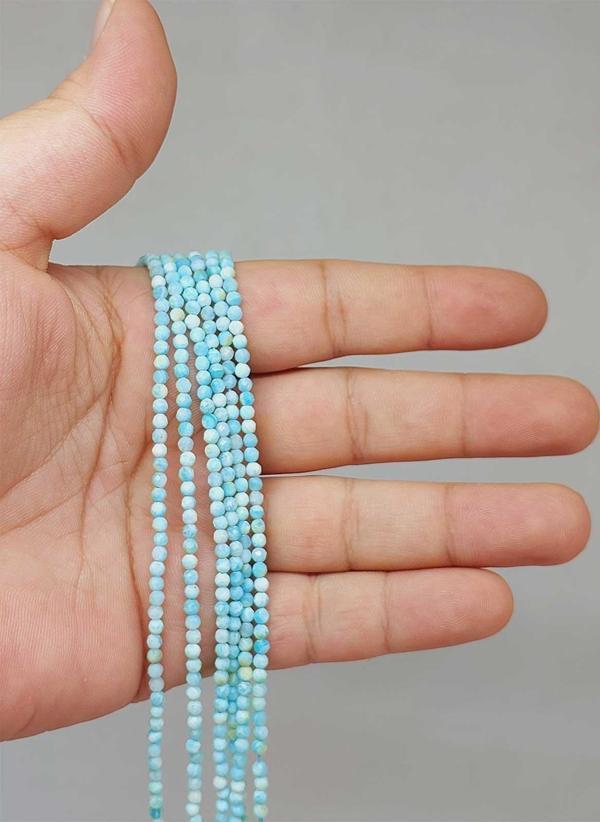Bileklik Boy Amazonit Taşı Dizi 2.5mm (51194) Yarım Dizi (17CM UZUNLUĞUNDADIR) - Image 1