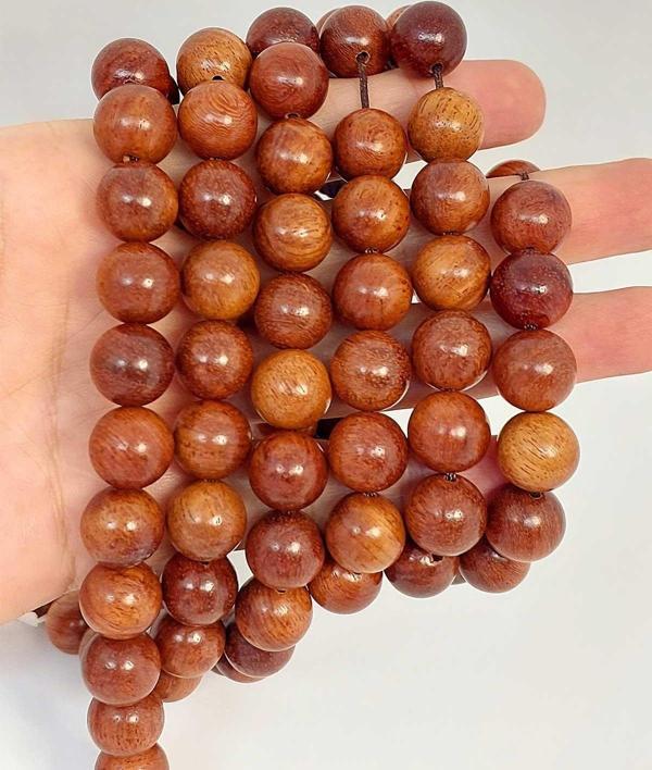 Bileklik Boy Kan Ağacı Ahşap Yarım Dizi 11.5mm (45252) (18CM UZUNLUĞUNDADIR) - Image 1