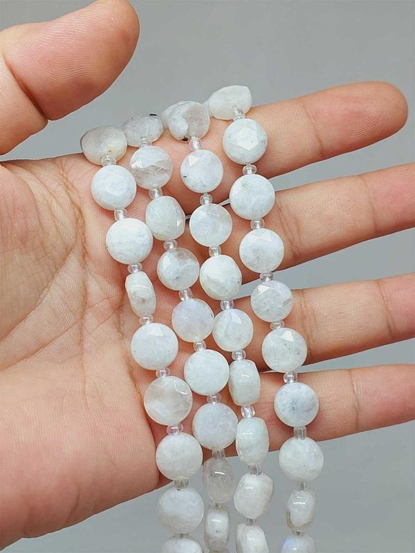 Bileklik Boy Ay Taşı 5.5*9.5mm Yarım Dizi (51480) (18CM UZUNLUĞUNDADIR) - Image 1