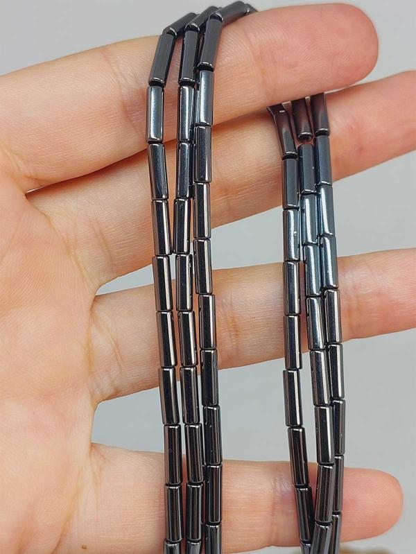 Bileklik Boy Hematit Taşı Dizi 3*9mm (49620) Yarım Dizi (17CM UZUNLUĞUNDADIR) - Image 1