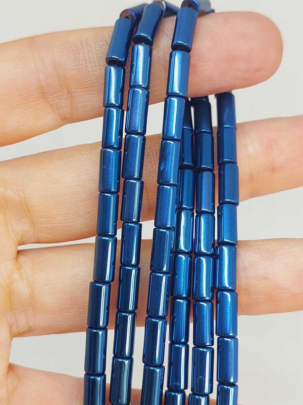 Bileklik Boy Hematit Taşı Yarım Dizi 3.5*8mm (48200) (18CM UZUNLUĞUNDADIR) - Image 1