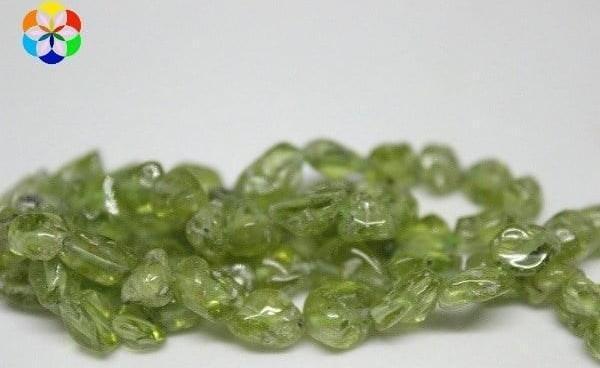 Bileklik Boy Peridot (ZEBERCET) Taşı Yarım Dizi Doğal Taşlar (18CM UZUNLUĞUNDADIR) - Image 1