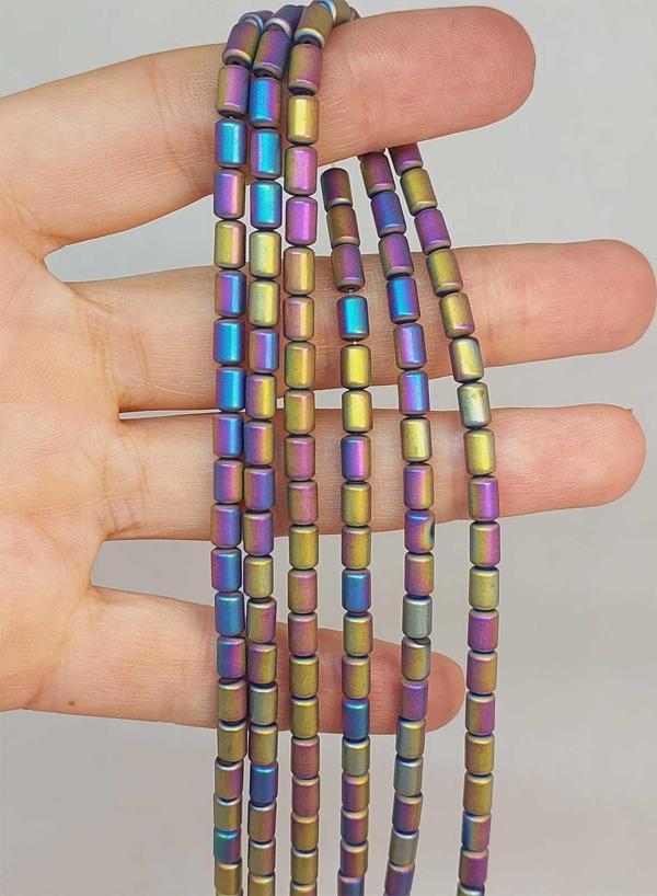 Bileklik Boy Hematit Taşı Yarım Dizi 4*5.5mm (48134) (18CM UZUNLUĞUNDADIR) - Image 1