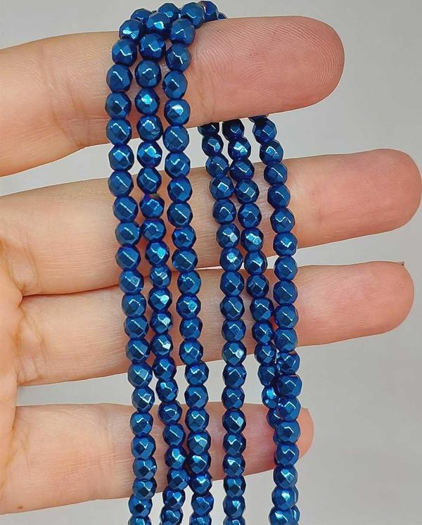 Bileklik Boy Hematit Taşı Yarım Dizi 4mm (49614) (18CM UZUNLUĞUNDADIR) - Image 1