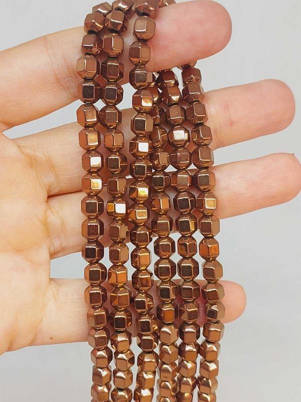 Bileklik Boy Hematit Taşı Yarım Dizi 5.5mm (48172) (18CM UZUNLUĞUNDADIR) - Image 1