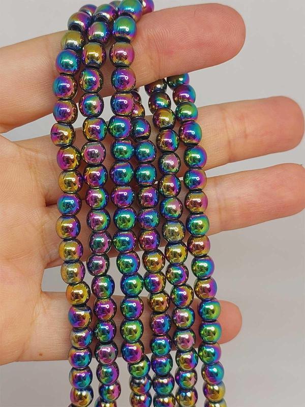 Bileklik Boy Hematit Taşı Yarım Dizi 6mm (48126) (18CM UZUNLUĞUNDADIR) - Image 1