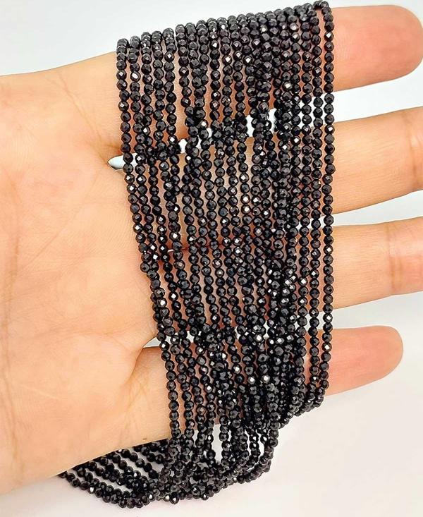 Bileklik Boy Turmalin Taşı Dizi 1.5mm (45406) Yarım Dizi (17CM UZUNLUĞUNDADIR) - Image 1