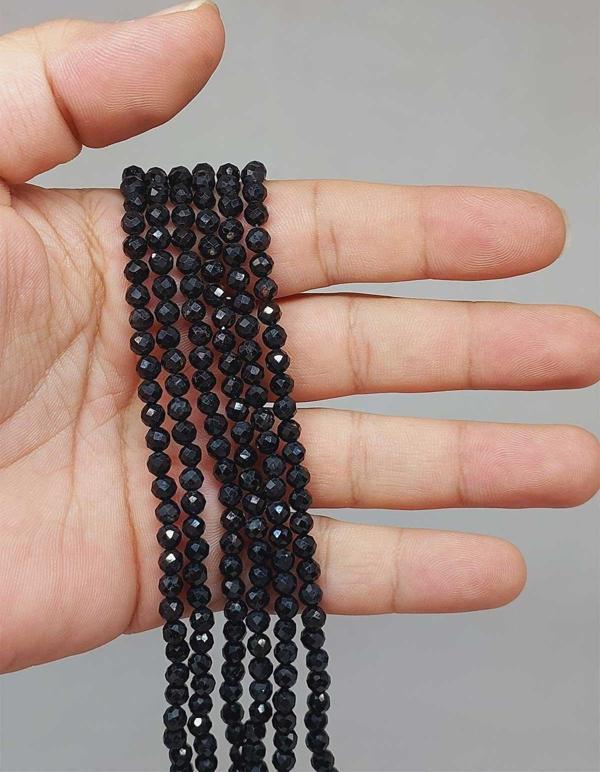 Bileklik Boy Turmalin Taşı Yarım Dizi 4mm (51242) (18CM UZUNLUĞUNDADIR) - Image 1