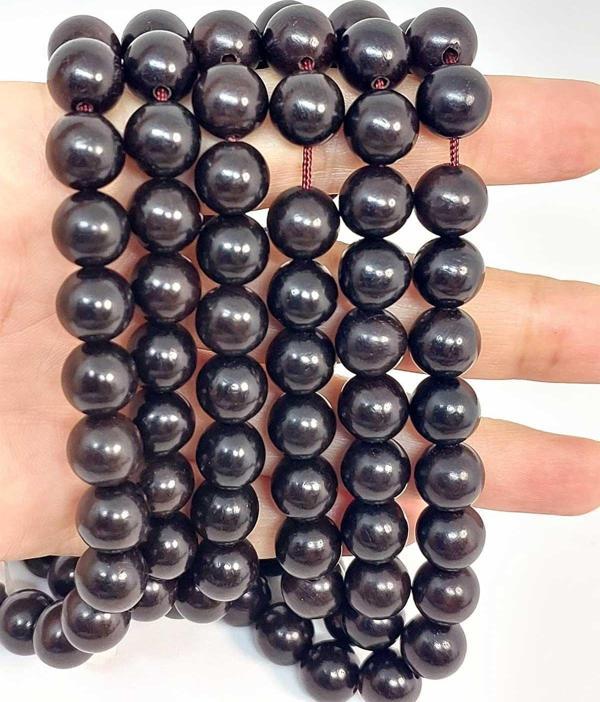 Bileklik Boy Ud Ağacı Ahşap Yarım Dizi 10mm (45276) (18CM UZUNLUĞUNDADIR) - Image 1