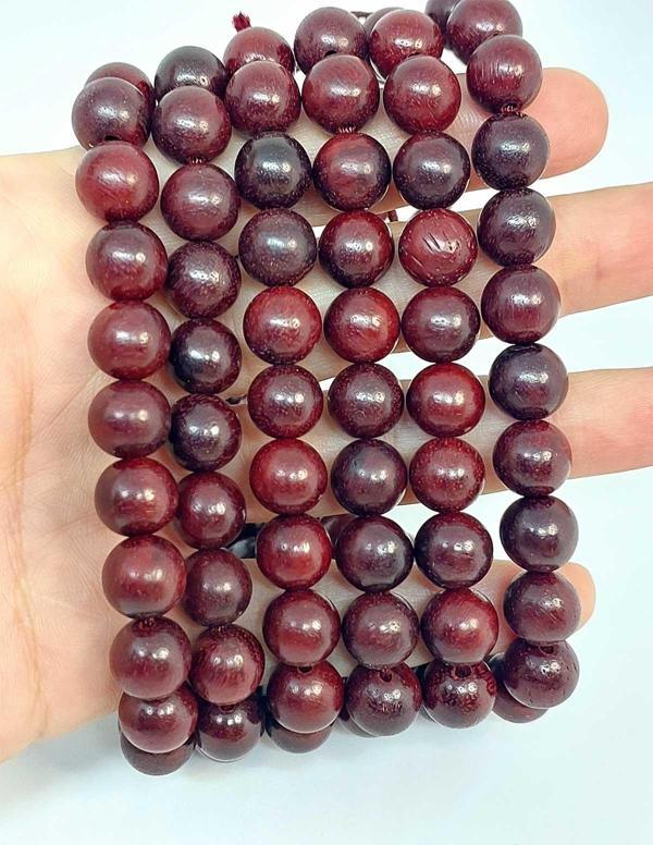 Bileklik Boy Ud Ağacı Ahşap Yarım Dizi 10mm (45278) (18CM UZUNLUĞUNDADIR) - Image 1