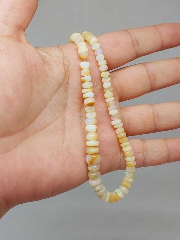 Etiyopya Opal Taşı Kolye Yansımalı Renkler 64 Karat Çelik Kapama (51260) - Image 1