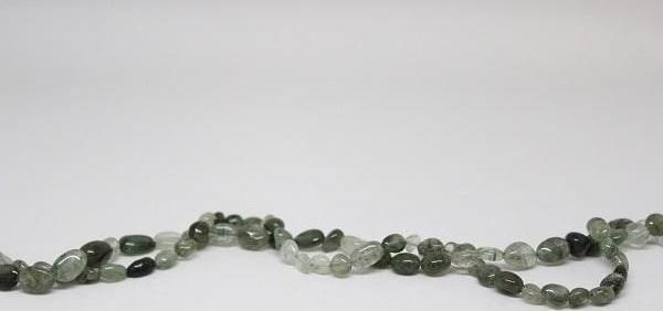 Bileklik Boy Yeşil Rutil Doğal Taş Yarım Dizi (18CM UZUNLUĞUNDADIR) - Image 1