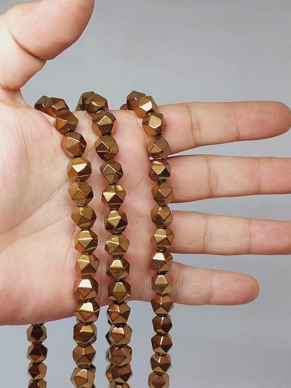 Hematit Taşı Şekilli 8.5*8.5mm Dizi (52342) - Image 1
