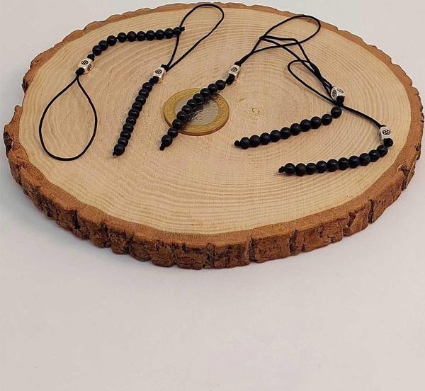 Shungite Taşı Elektromanyetik Frekans Koruyucu Minimal Telefon Aksesuarı İkili Set - Image 1