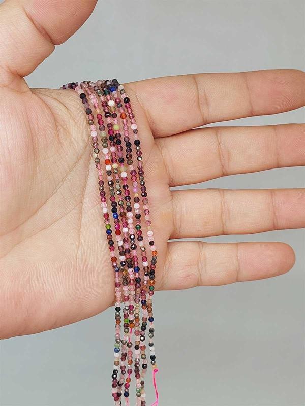 Turmalin Taşı Faset Kesim 1.5*2mm Dizi (51938) - Image 1