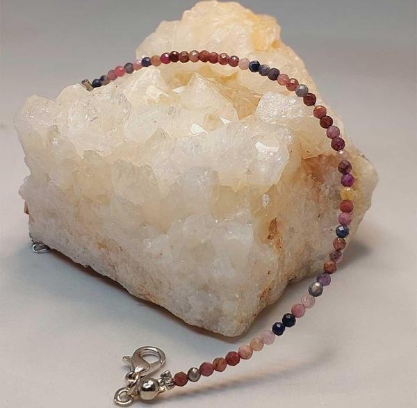 Yakut & Safir Açık Renkler 2.5mm Bileklik (45444) - Image 1