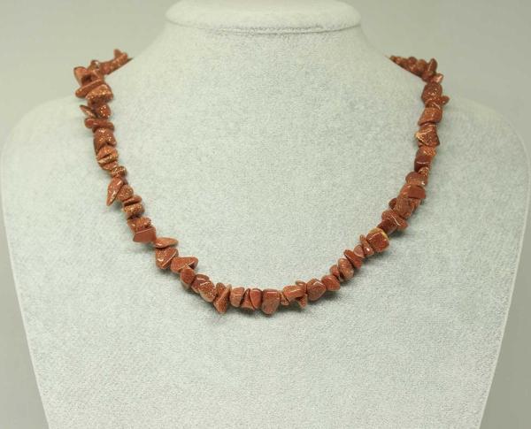 Yıldız Taşı Kahverengi Küçük Taşlar Kolye (22220) - Image 1