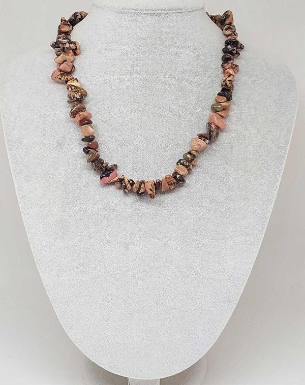 Rodonit Taşı İri Taşlar Kolye (52278) - Image 1