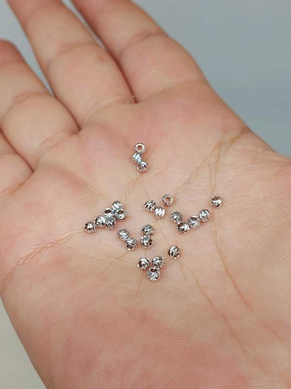 Rodyum Kaplama Boncuk Ara Malzeme 2.5mm/10 adet (52480) - Image 1