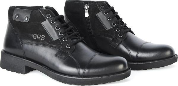Crısso B458 Siyah Kauçuk %100 Deri Erkek Bot Ayakkabı - Image 1