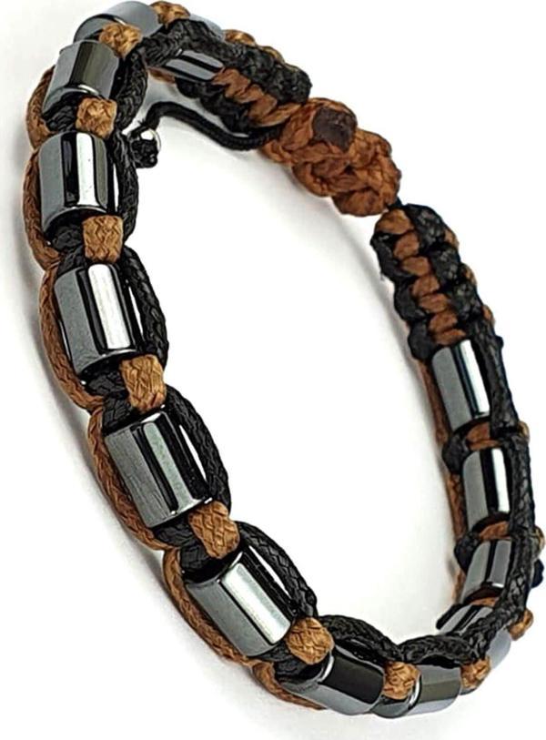 Hematit Taşlı El İşi Şambala Bileklik - Image 1