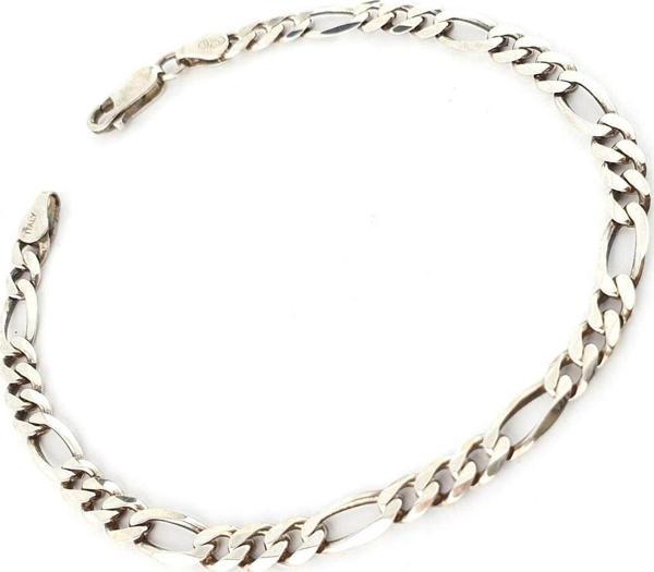 925Ayar Gümüş Figürlü Erkek Zincir Bileklik - Image 1