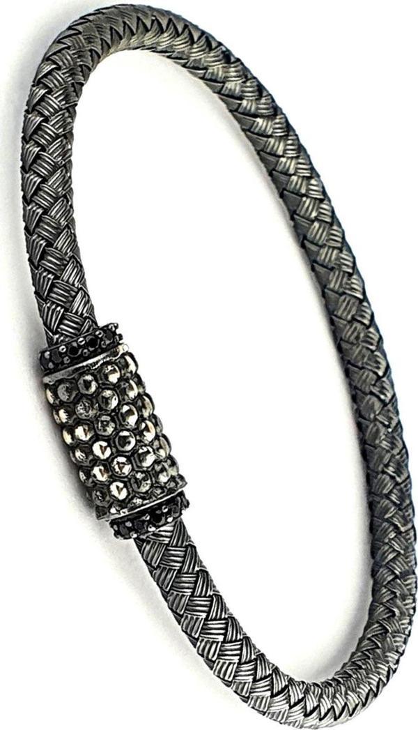 Kilidi Mıknatıslı 925 Ayar Gümüş Tasarım Bileklik - Image 1