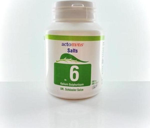 Schüssler Tuzları No6 KaliumSulfuricumD6-400 Tablet - Image 1