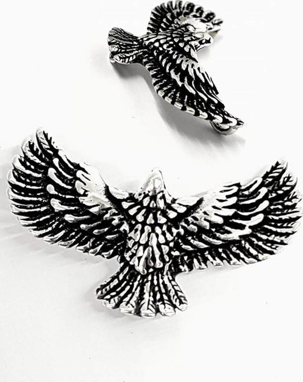 Kartal Figürlü Gümüş Kolye Ucu - Image 1