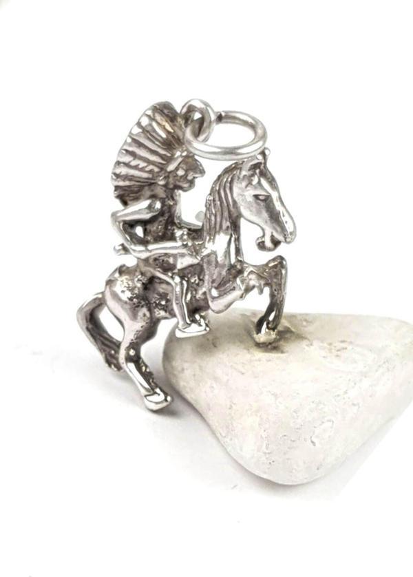 Kızılderili Gümüş Minimal Kolye Ucu - Image 1