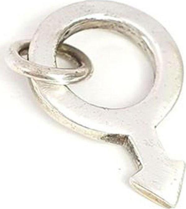 Male İşareti Gümüş Erkek Kolye Ucu - Image 1