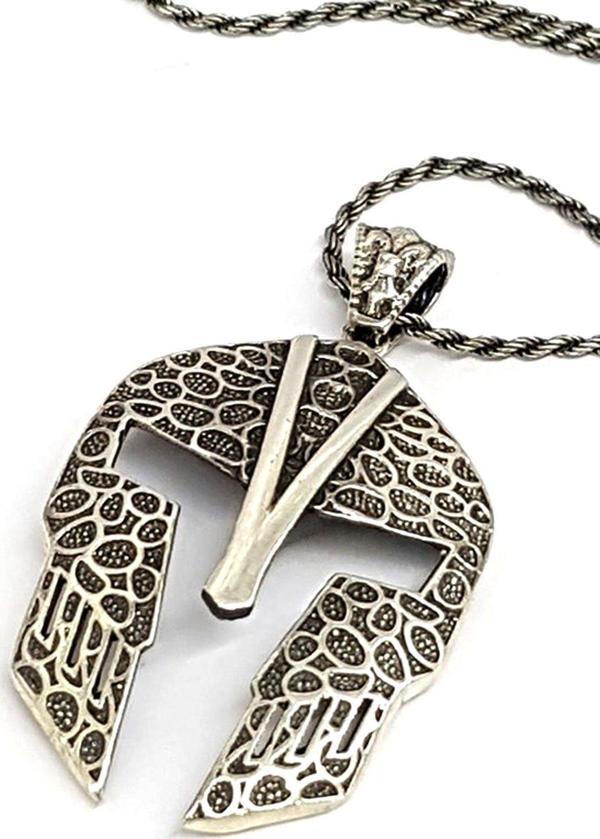 Miğfer Tasarımı 925 Gümüş Kolye Ucu - Image 1