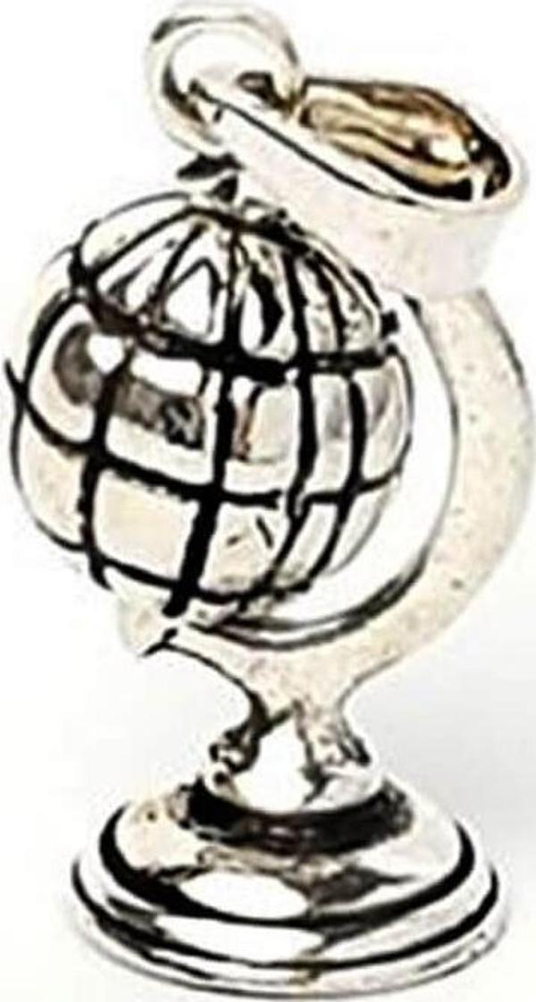 Dünya Haritası Gümüş Kolye Ucu - Image 1