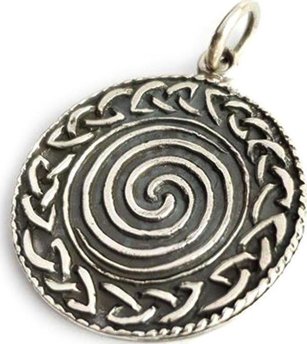 Gümüş Modern Madalyon Kolye Ucu - Image 1