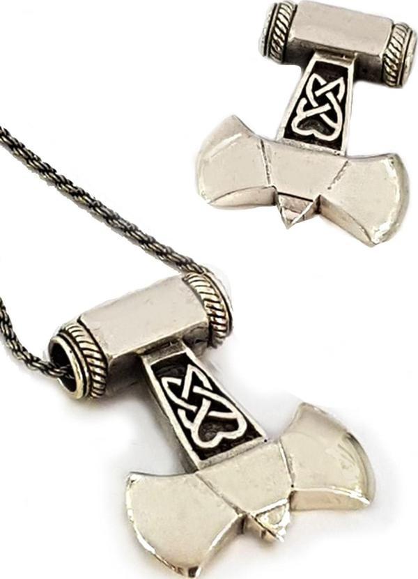 Thor Baltası 925 Gümüş Kolye Ucu - Image 1
