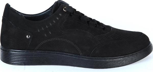 Castle Black 71105-2 Siyah Nubuk Deri Erkek Casual Ayakkabı - Image 1