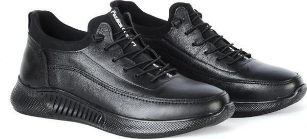 Dropland 8351 Siyah Milano %100 Deri Erkek Casual Ayakkabı - Image 1