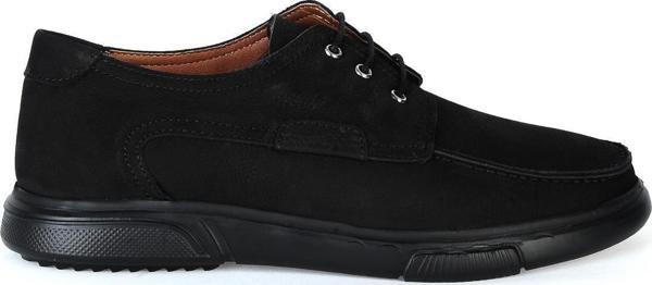Dropland 8522 Siyah Nubuk %100 Deri Erkek Casual Ayakkabı - Image 1