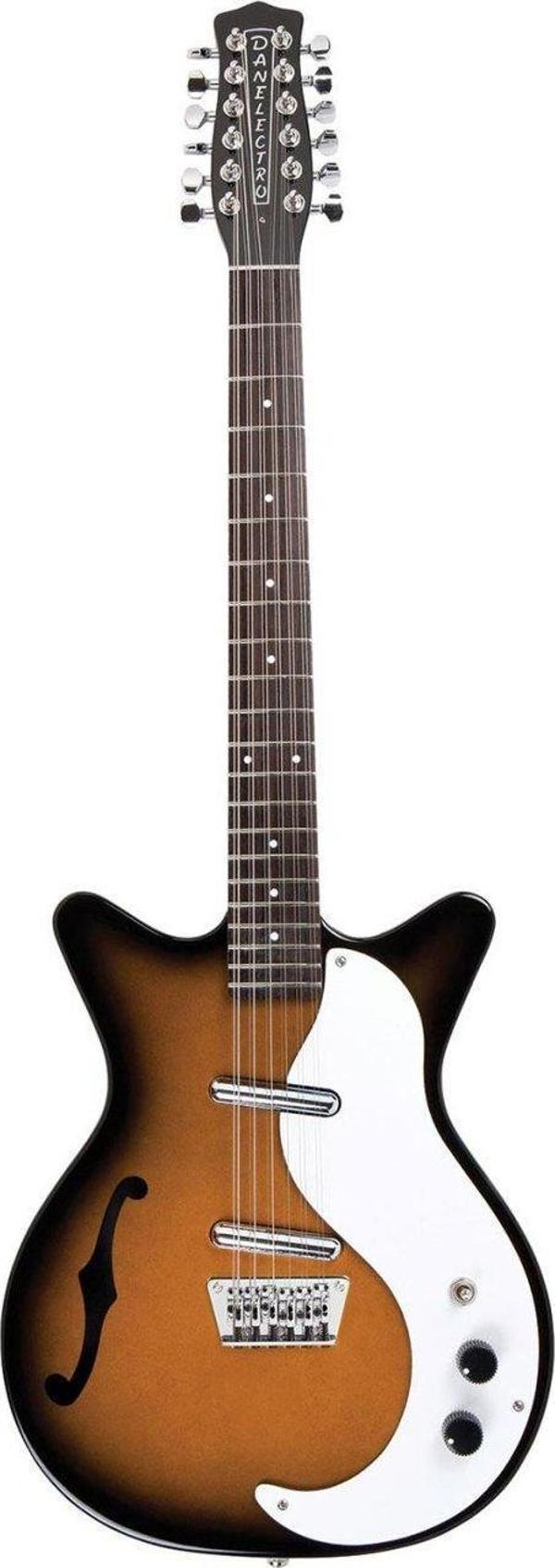 Danelectro 12 Telli Elektro Gitar with F Hole (12STSB) - Image 1