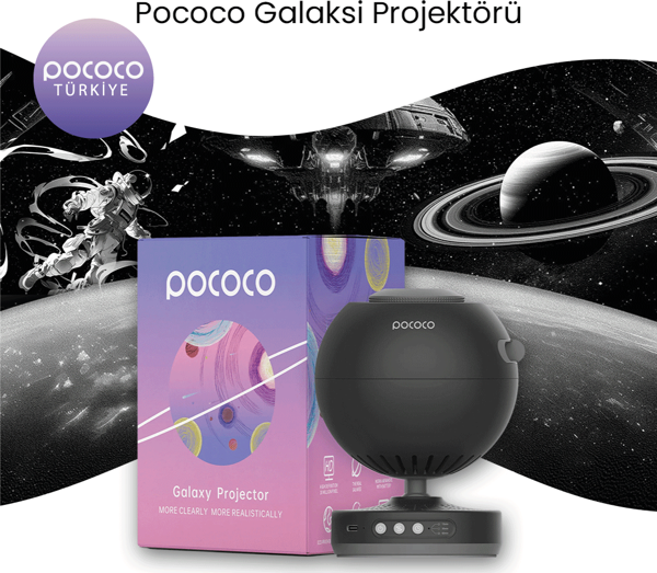 Pococo Galaxy Lite Projektör Siyah - Image 1