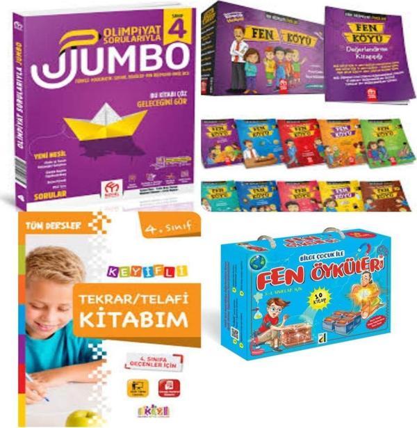 4. Sınıf Jumbo Soru Bankası+ Fen Köyü +Telafi Tekrar Kitabım Ve Bilge Çocuk Ile Fen Öyküleri - Model Eğitim Yayınları - Image 1