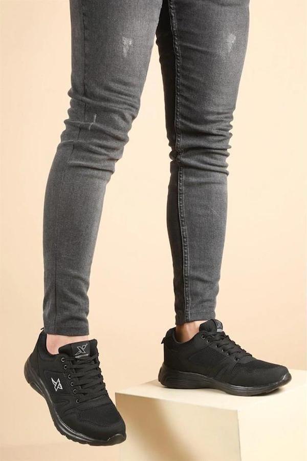 Xstep 020 Siyah Yazlık Günlük Rahat Unisex Spor Ayakkabı - Image 1