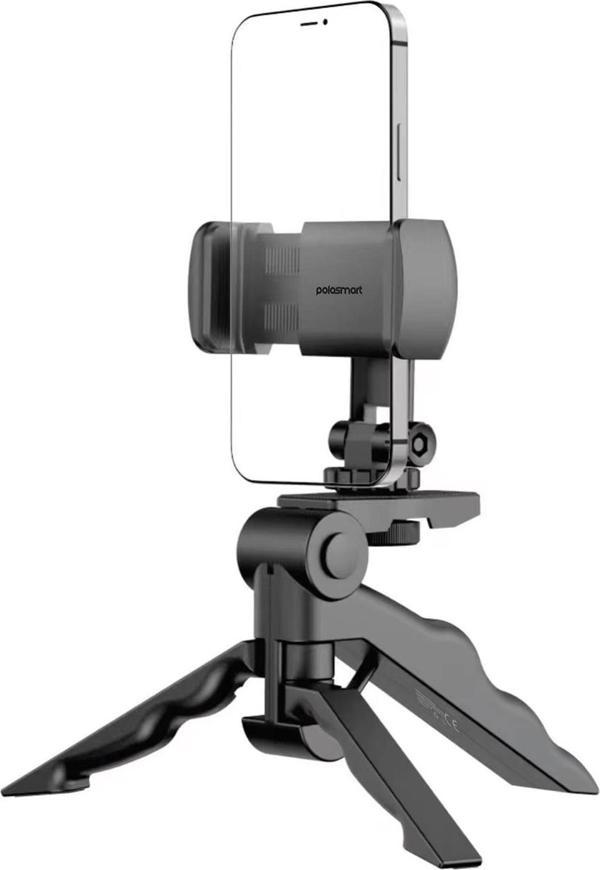 Polosmart PSM124 Masaüstü Taşınabilir 360 Derece Dönebilen Başlık Kaymaz Taban Tripod Monopod Siyah - Image 1