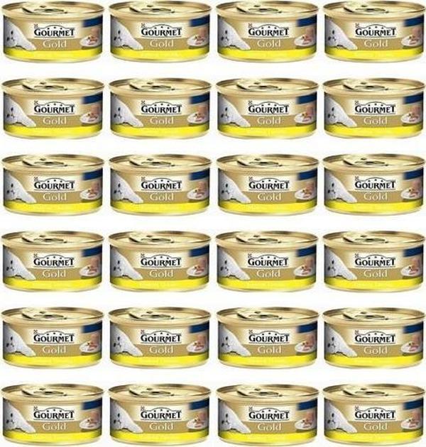 Gourmet Gold Kiyilmiş Tavuk Etli Yetişkin Kedi Konservesi 85 Gr 24 Adet - Image 1