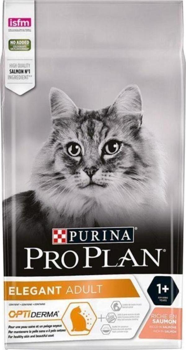 Pro Plan Elegant Derma Plus Somonlu Yetişkin Kedi Maması 1,5kg - Image 1