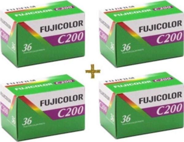 Fujifilm Fujicolor C 200 Analog Renkli Film ( 4'lü Set) Şubat 2025 Tarihli - Image 1